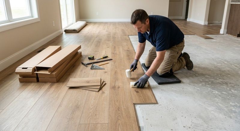 Luxury Vinyl Tile Installation in Frederick County, MD