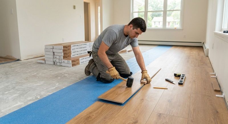 Luxury Vinyl Tile Installation in Silver Spring, MD