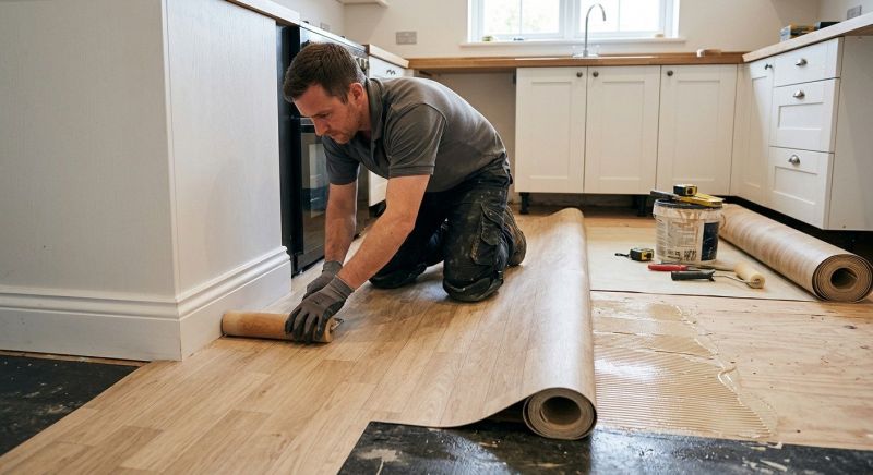 Sheet Linoleum Installation in Fairfax, VA
