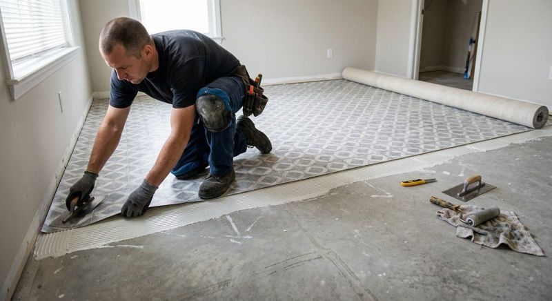 Sheet Vinyl Installation in Reston, VA